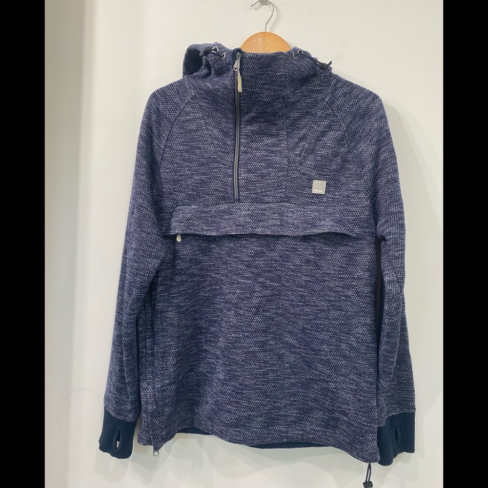 Unisex Bench Pullover 1/4 zip hoodie Lined knit size S